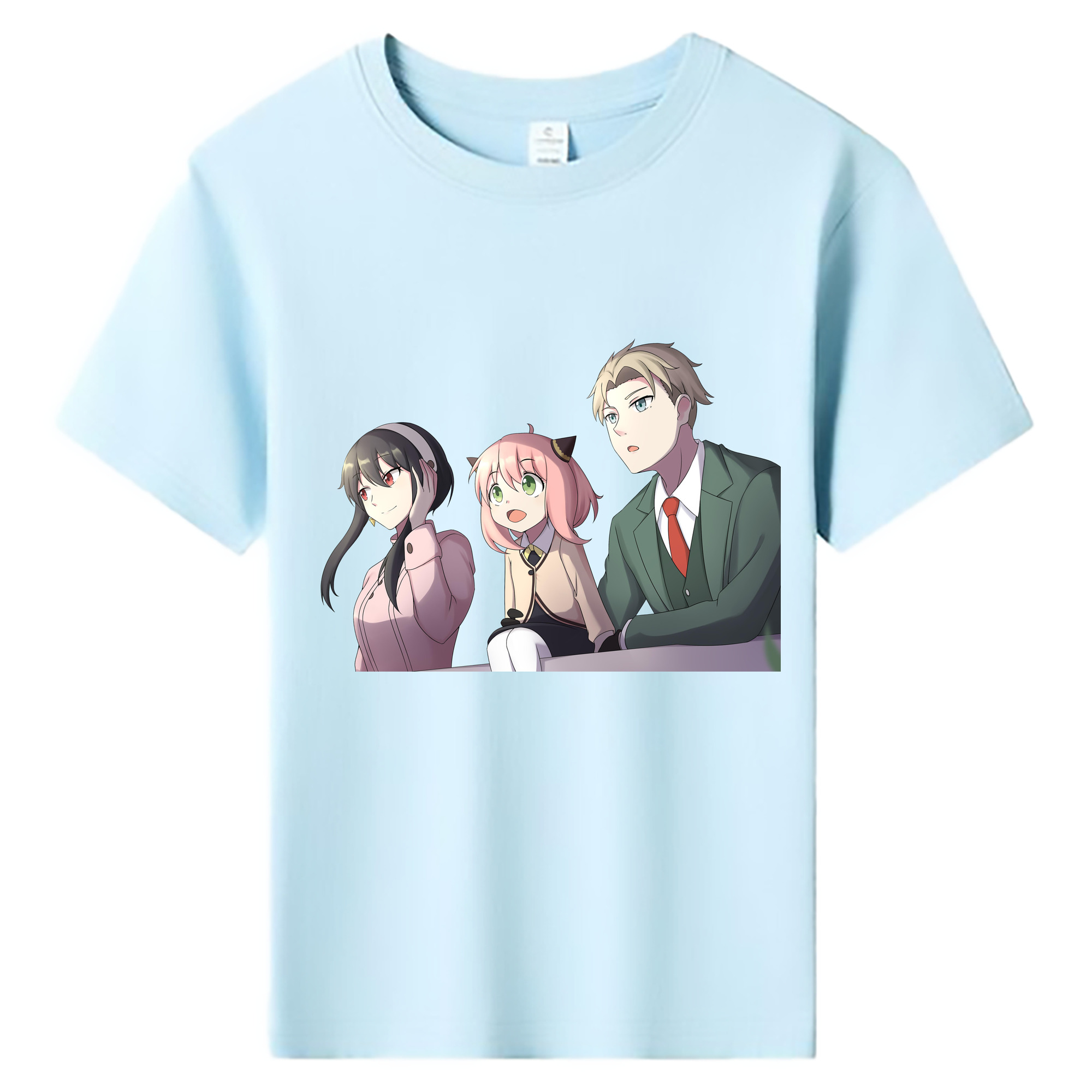 （画像用） SPY×FAMILY间谍家家酒 綿100％キッズTシャツ（フロントプリント）